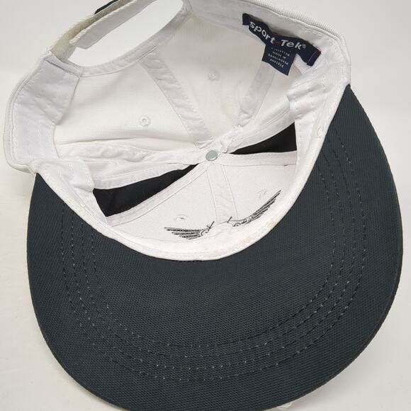 Mini Challenge Molex Tti Strapback Baseball Cap White One Size 6 Panel Sport-Tek - Picture 7 of 9